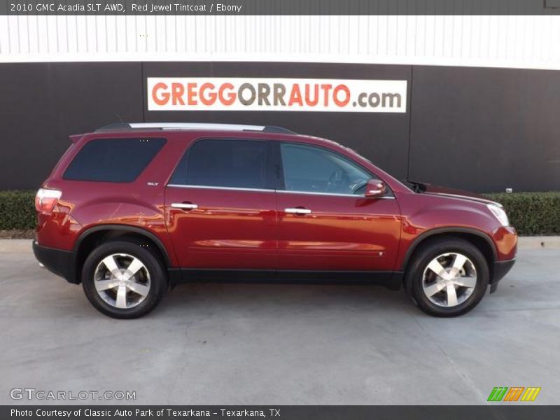 Red Jewel Tintcoat / Ebony 2010 GMC Acadia SLT AWD