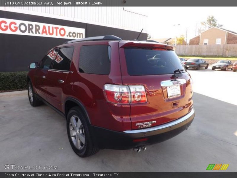 Red Jewel Tintcoat / Ebony 2010 GMC Acadia SLT AWD