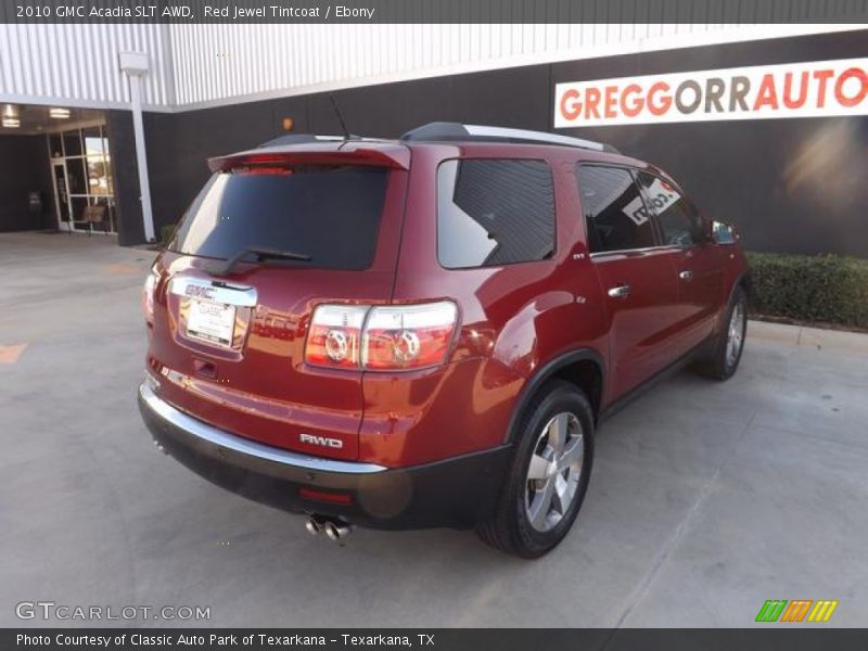 Red Jewel Tintcoat / Ebony 2010 GMC Acadia SLT AWD