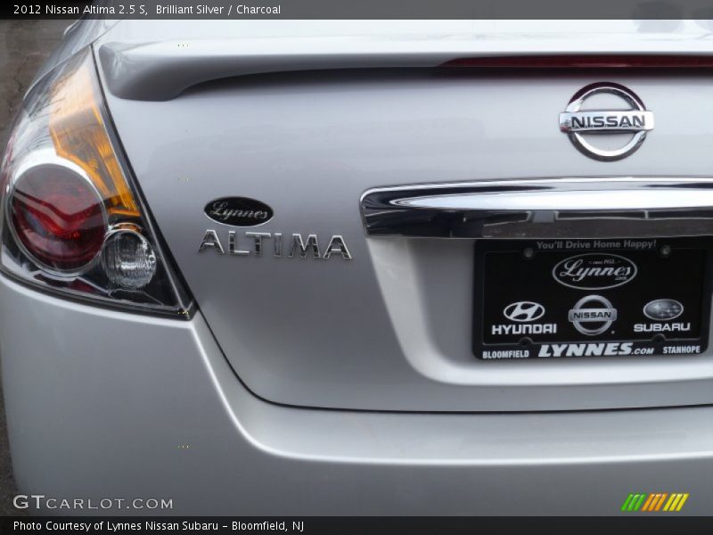 Brilliant Silver / Charcoal 2012 Nissan Altima 2.5 S