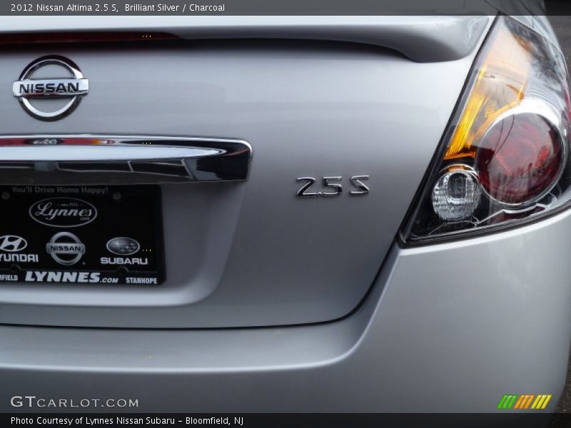 Brilliant Silver / Charcoal 2012 Nissan Altima 2.5 S