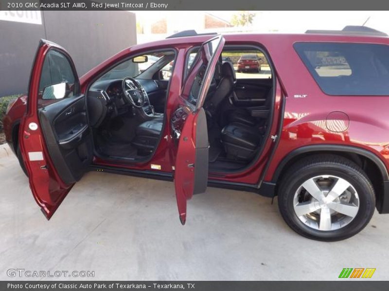 Red Jewel Tintcoat / Ebony 2010 GMC Acadia SLT AWD