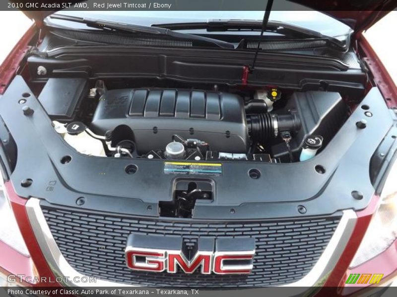 Red Jewel Tintcoat / Ebony 2010 GMC Acadia SLT AWD