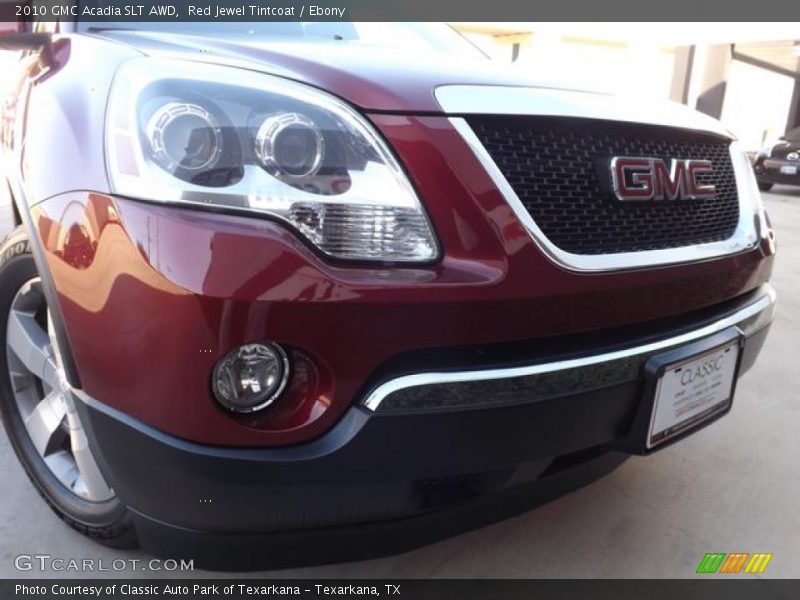 Red Jewel Tintcoat / Ebony 2010 GMC Acadia SLT AWD