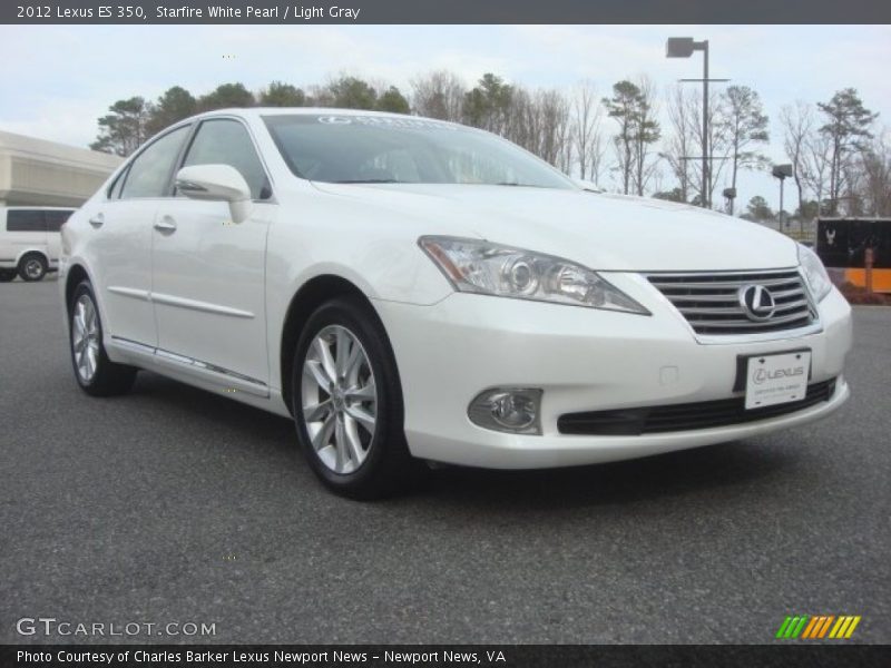 Starfire White Pearl / Light Gray 2012 Lexus ES 350