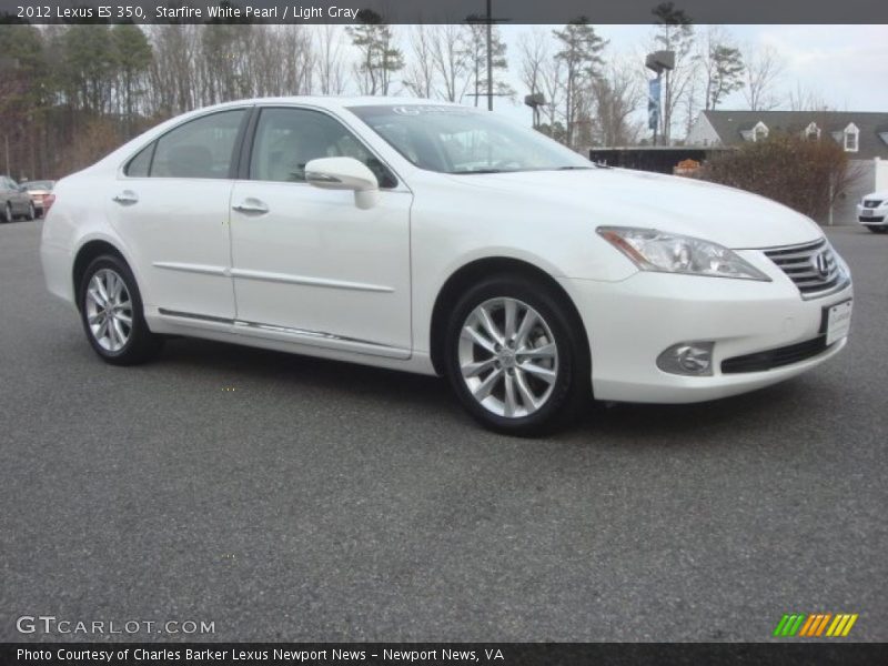 Starfire White Pearl / Light Gray 2012 Lexus ES 350