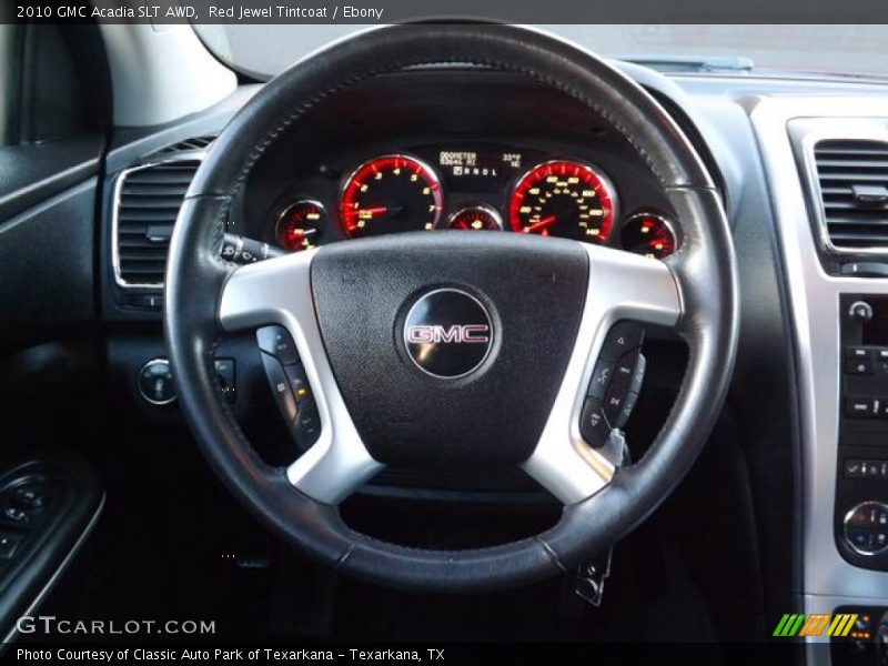 Red Jewel Tintcoat / Ebony 2010 GMC Acadia SLT AWD