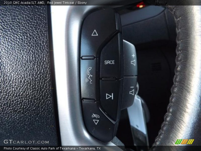 Red Jewel Tintcoat / Ebony 2010 GMC Acadia SLT AWD