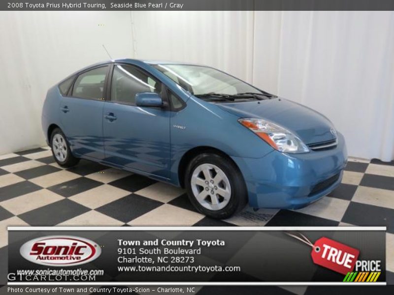 Seaside Blue Pearl / Gray 2008 Toyota Prius Hybrid Touring