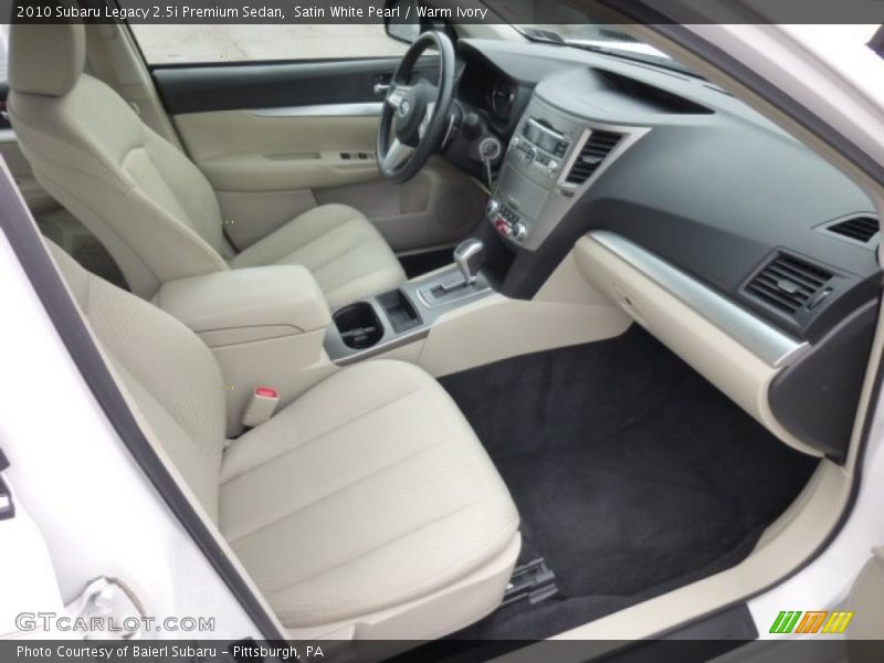  2010 Legacy 2.5i Premium Sedan Warm Ivory Interior