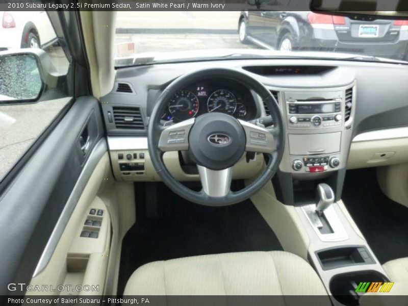 Dashboard of 2010 Legacy 2.5i Premium Sedan