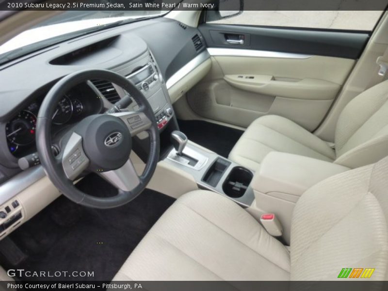 Warm Ivory Interior - 2010 Legacy 2.5i Premium Sedan 