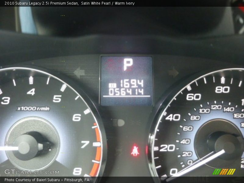 Satin White Pearl / Warm Ivory 2010 Subaru Legacy 2.5i Premium Sedan