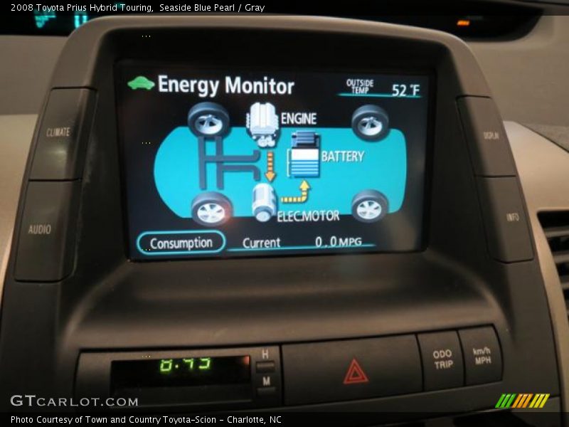 Seaside Blue Pearl / Gray 2008 Toyota Prius Hybrid Touring