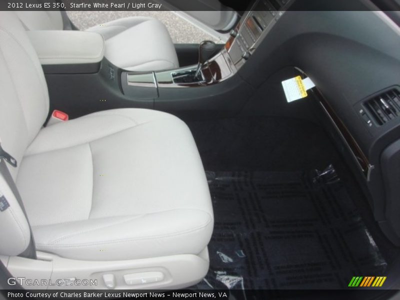 Starfire White Pearl / Light Gray 2012 Lexus ES 350