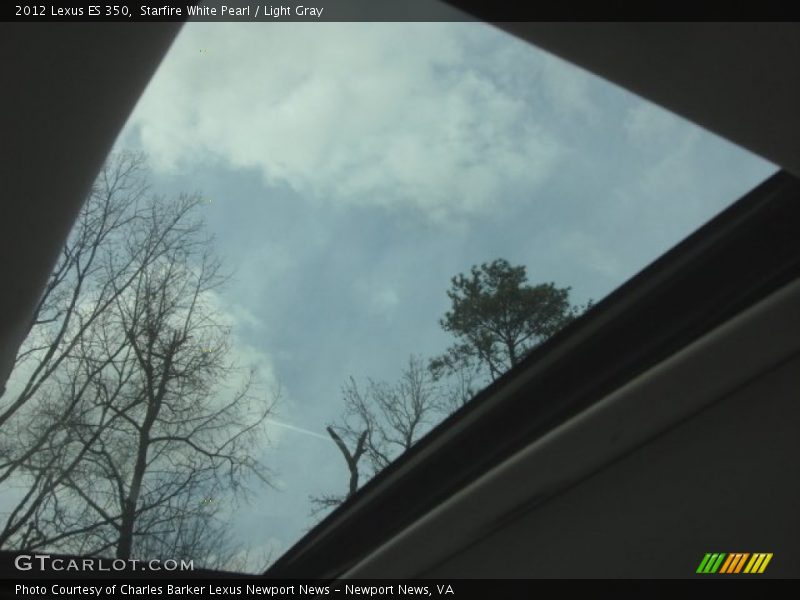 Starfire White Pearl / Light Gray 2012 Lexus ES 350