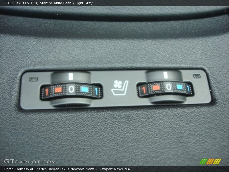 Starfire White Pearl / Light Gray 2012 Lexus ES 350