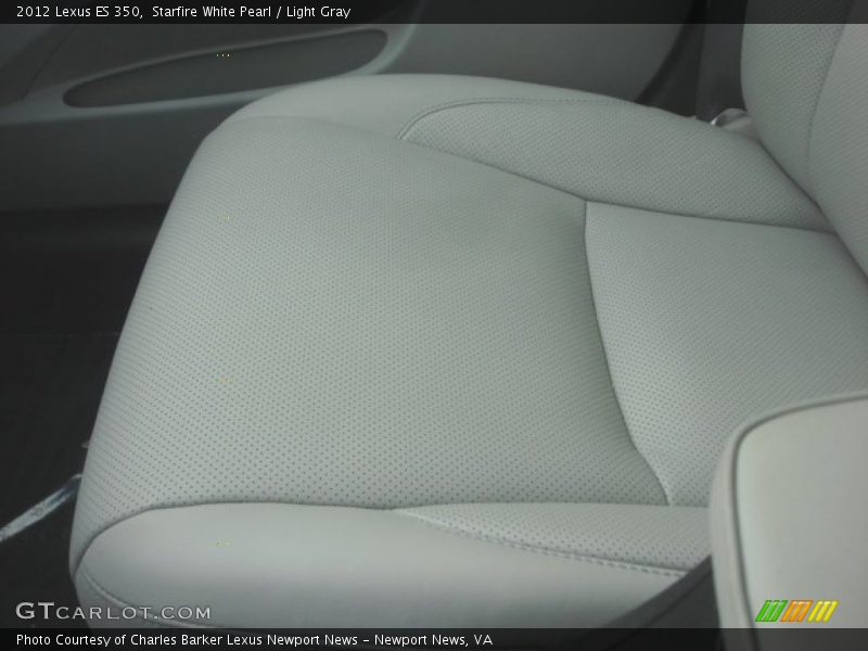 Starfire White Pearl / Light Gray 2012 Lexus ES 350