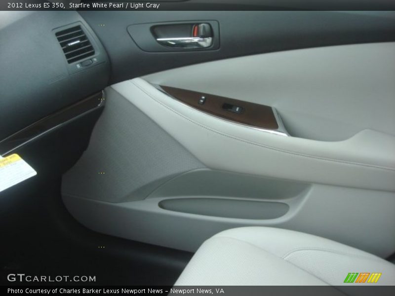 Starfire White Pearl / Light Gray 2012 Lexus ES 350