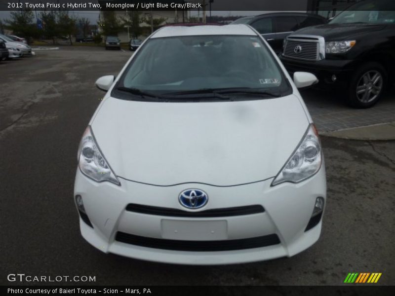 Moonglow / Light Blue Gray/Black 2012 Toyota Prius c Hybrid Two