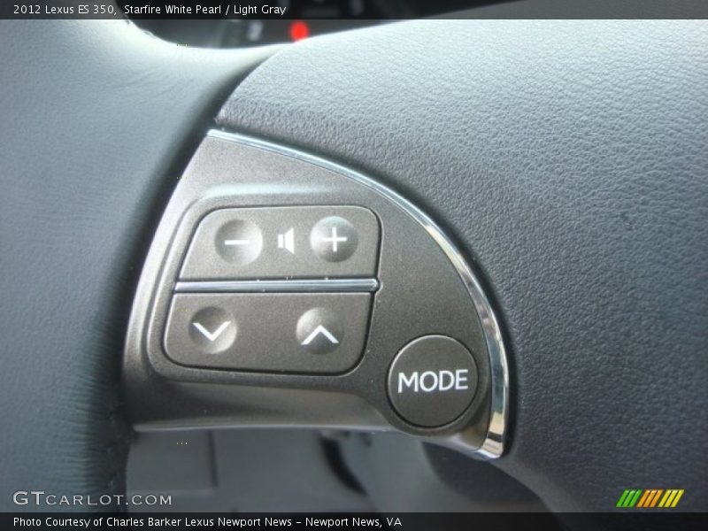 Starfire White Pearl / Light Gray 2012 Lexus ES 350