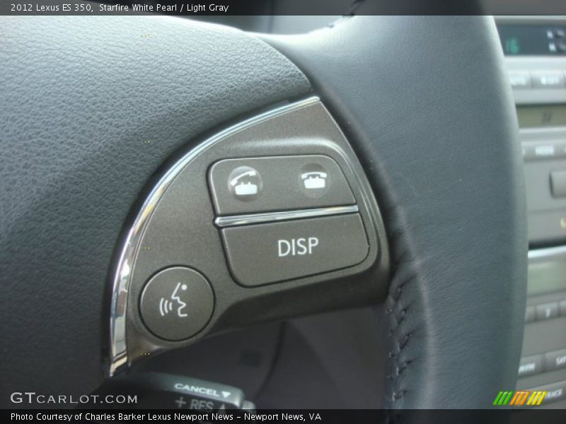 Starfire White Pearl / Light Gray 2012 Lexus ES 350