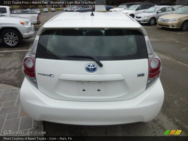 Moonglow / Light Blue Gray/Black 2012 Toyota Prius c Hybrid Two