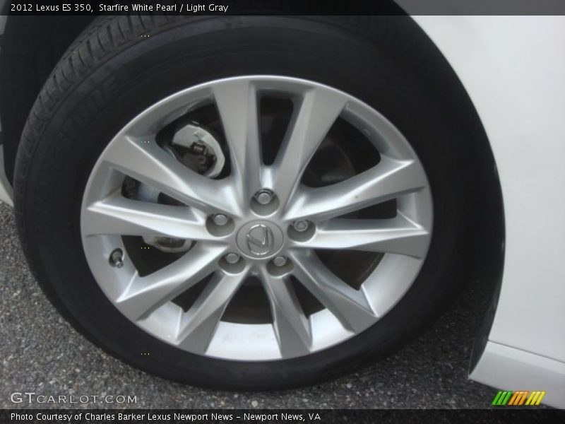 Starfire White Pearl / Light Gray 2012 Lexus ES 350