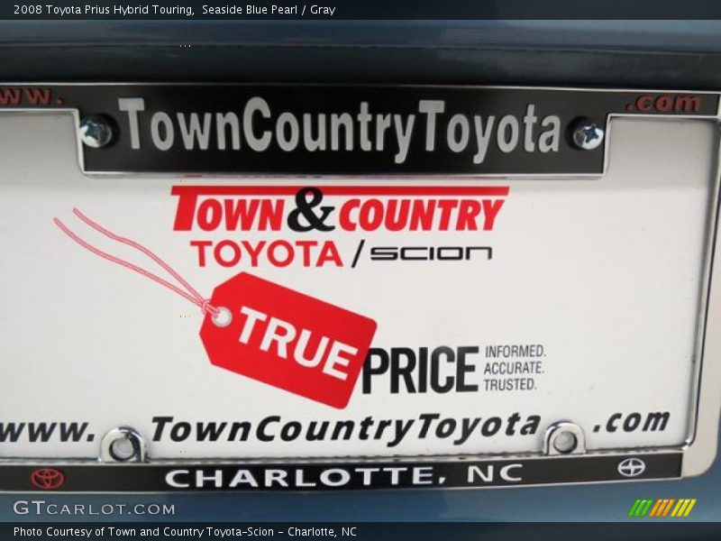 Seaside Blue Pearl / Gray 2008 Toyota Prius Hybrid Touring
