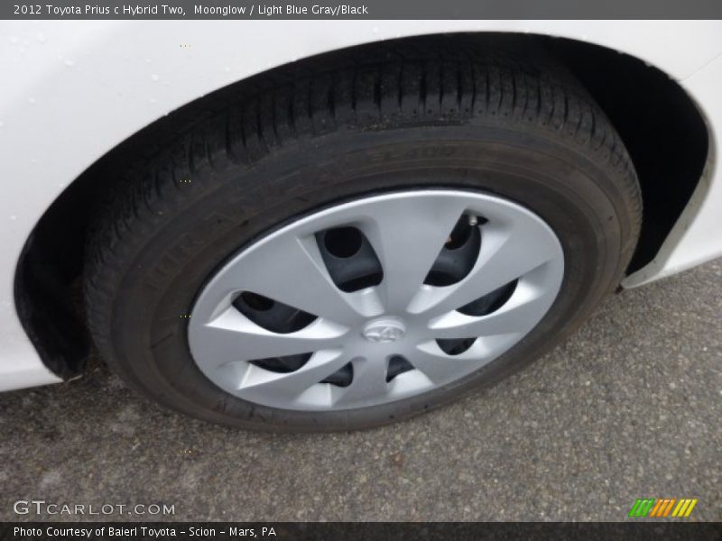 Moonglow / Light Blue Gray/Black 2012 Toyota Prius c Hybrid Two