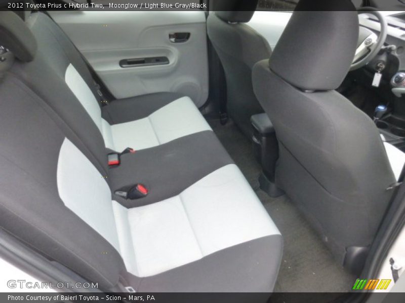 Moonglow / Light Blue Gray/Black 2012 Toyota Prius c Hybrid Two