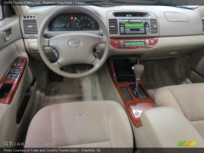 Phantom Gray Pearl / Taupe 2004 Toyota Camry XLE