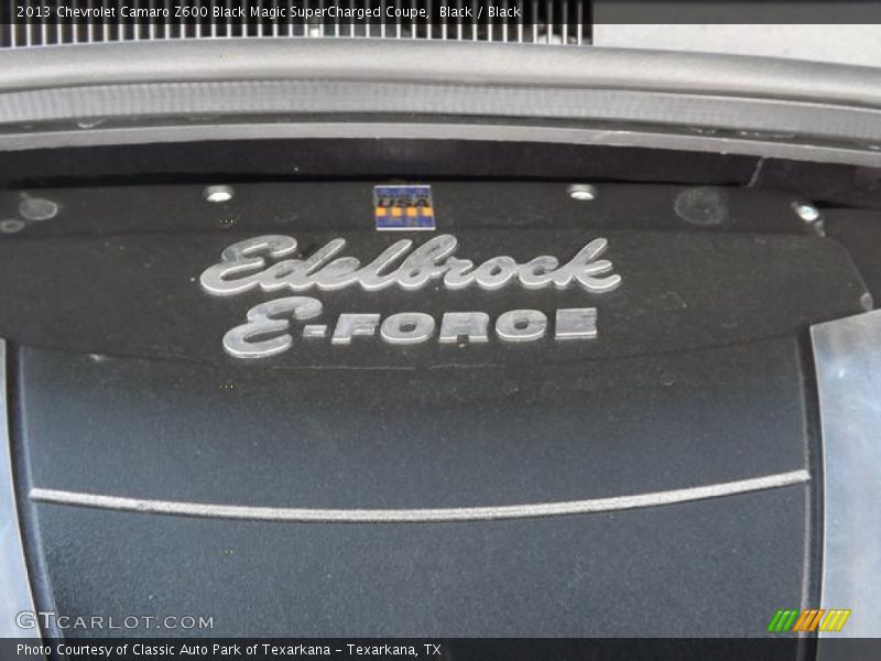  2013 Camaro Z600 Black Magic SuperCharged Coupe Engine - 6.2 Liter Edelbrock E- Force Supercharged OHV 16-Valve V8