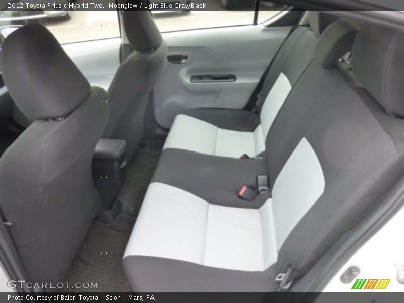 Moonglow / Light Blue Gray/Black 2012 Toyota Prius c Hybrid Two