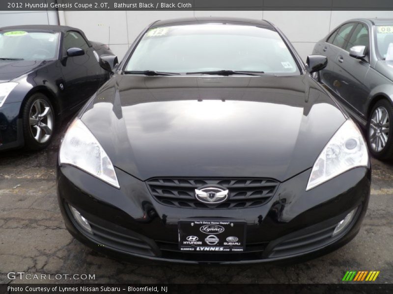 Bathurst Black / Black Cloth 2012 Hyundai Genesis Coupe 2.0T