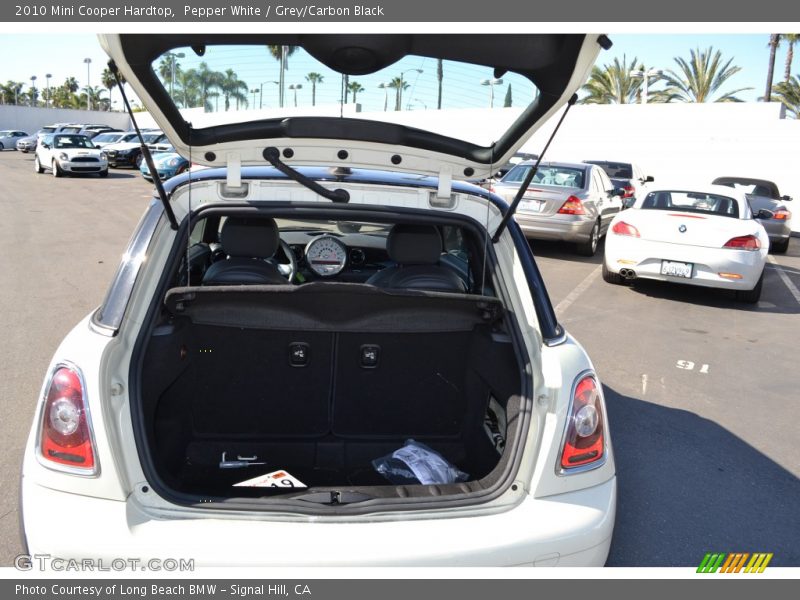 Pepper White / Grey/Carbon Black 2010 Mini Cooper Hardtop