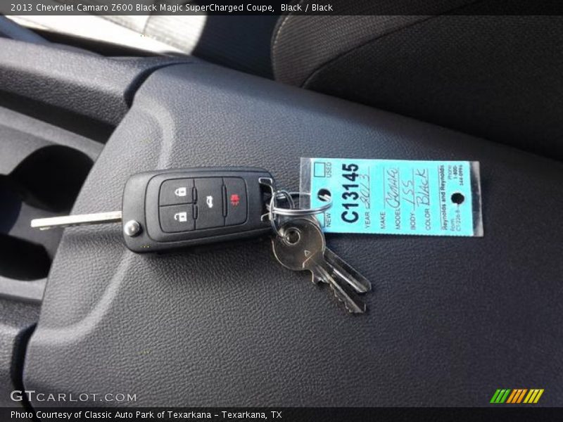 Keys of 2013 Camaro Z600 Black Magic SuperCharged Coupe