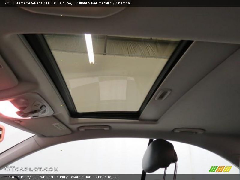 Brilliant Silver Metallic / Charcoal 2003 Mercedes-Benz CLK 500 Coupe