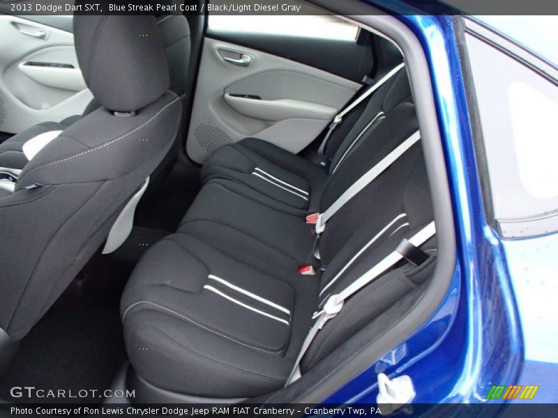 Blue Streak Pearl Coat / Black/Light Diesel Gray 2013 Dodge Dart SXT