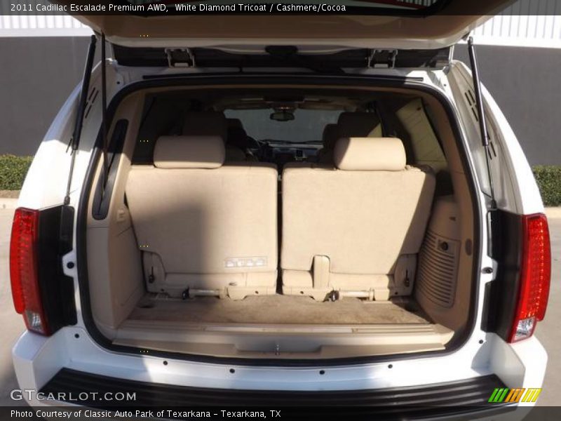 White Diamond Tricoat / Cashmere/Cocoa 2011 Cadillac Escalade Premium AWD