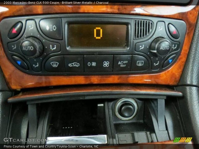 Brilliant Silver Metallic / Charcoal 2003 Mercedes-Benz CLK 500 Coupe