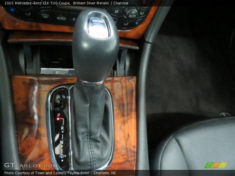 Brilliant Silver Metallic / Charcoal 2003 Mercedes-Benz CLK 500 Coupe