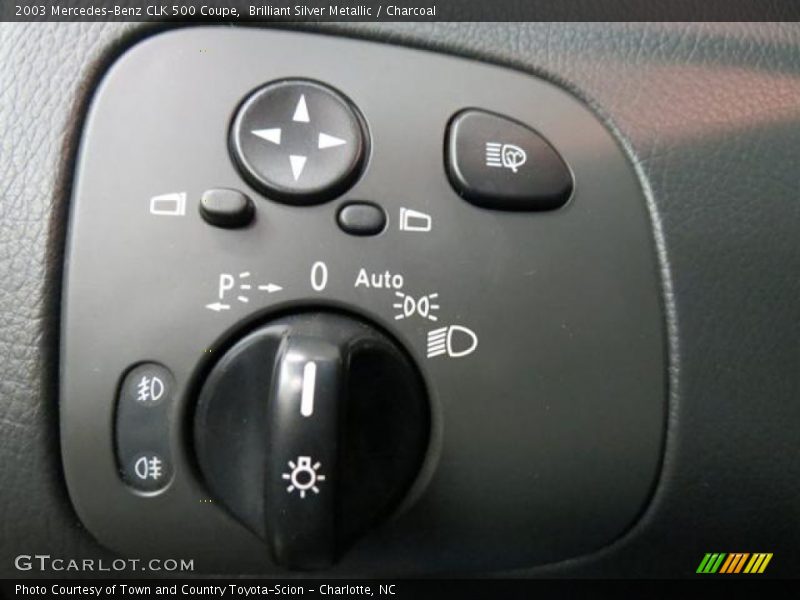 Brilliant Silver Metallic / Charcoal 2003 Mercedes-Benz CLK 500 Coupe