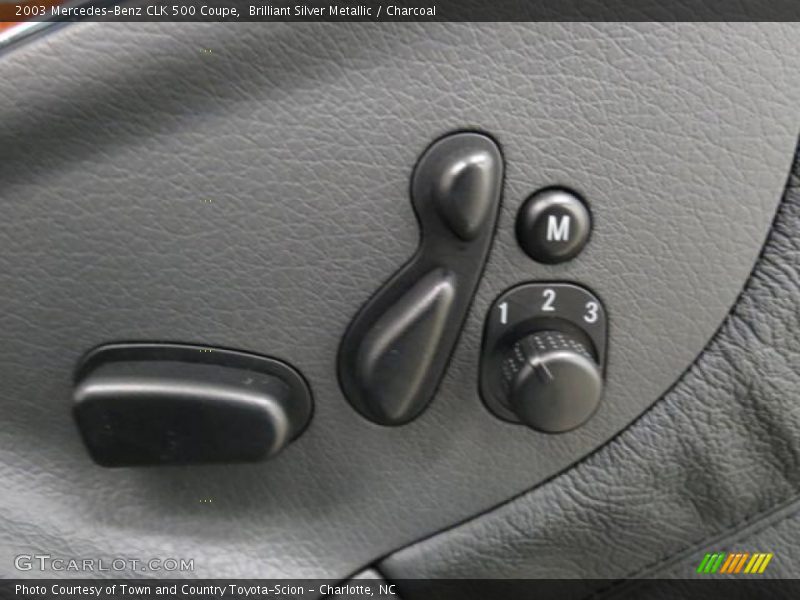 Brilliant Silver Metallic / Charcoal 2003 Mercedes-Benz CLK 500 Coupe