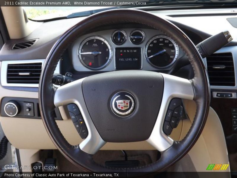 White Diamond Tricoat / Cashmere/Cocoa 2011 Cadillac Escalade Premium AWD