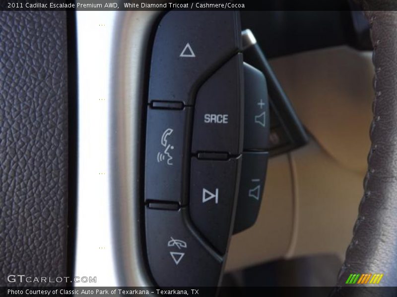 White Diamond Tricoat / Cashmere/Cocoa 2011 Cadillac Escalade Premium AWD
