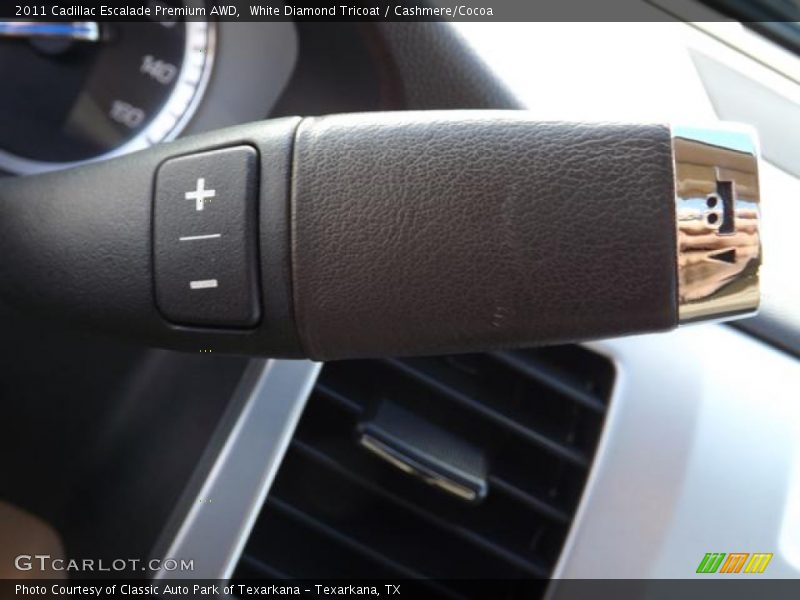 White Diamond Tricoat / Cashmere/Cocoa 2011 Cadillac Escalade Premium AWD