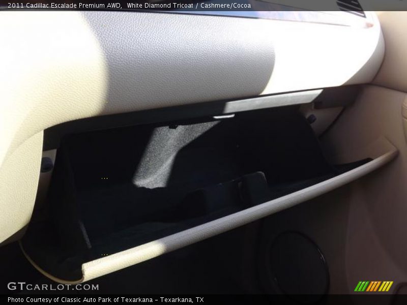 White Diamond Tricoat / Cashmere/Cocoa 2011 Cadillac Escalade Premium AWD
