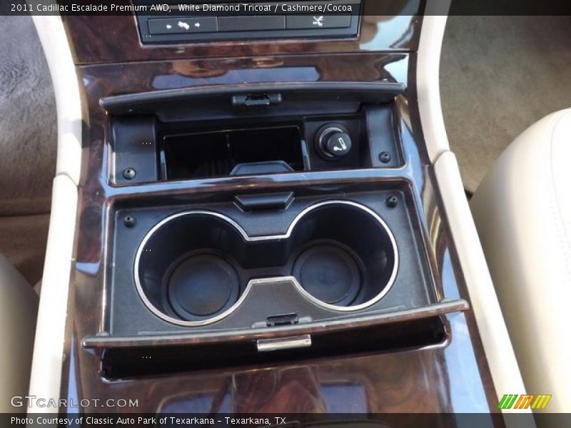 White Diamond Tricoat / Cashmere/Cocoa 2011 Cadillac Escalade Premium AWD