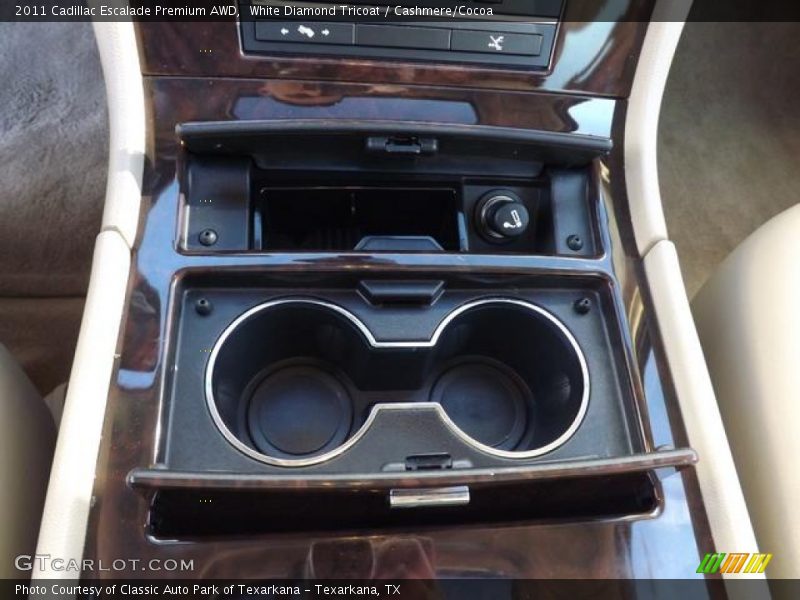 White Diamond Tricoat / Cashmere/Cocoa 2011 Cadillac Escalade Premium AWD